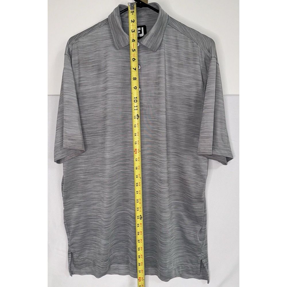 FootJoy Golf Polo Mens M Gray Short Sleeve Shirt - Picture 6 of 7